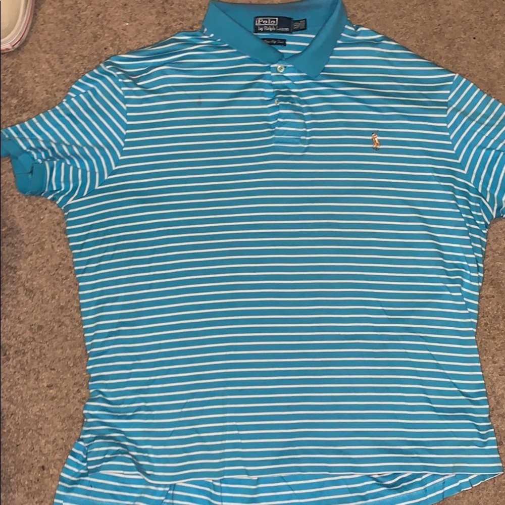 Blue and white Polo by Ralph Lauren shirt